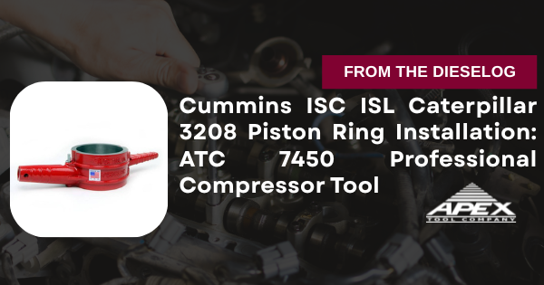 Cummins ISC ISL Caterpillar 3208 Piston Ring Installation: ATC 7450 Professional Compressor Tool